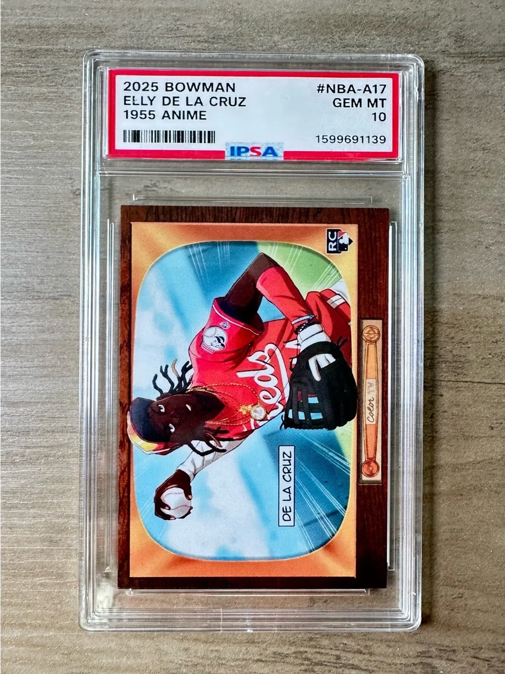 Elly De La Cruz 2024 Topps 55’ Anime #BA-1 Gem Mint 10 Novelty Baseball Card.